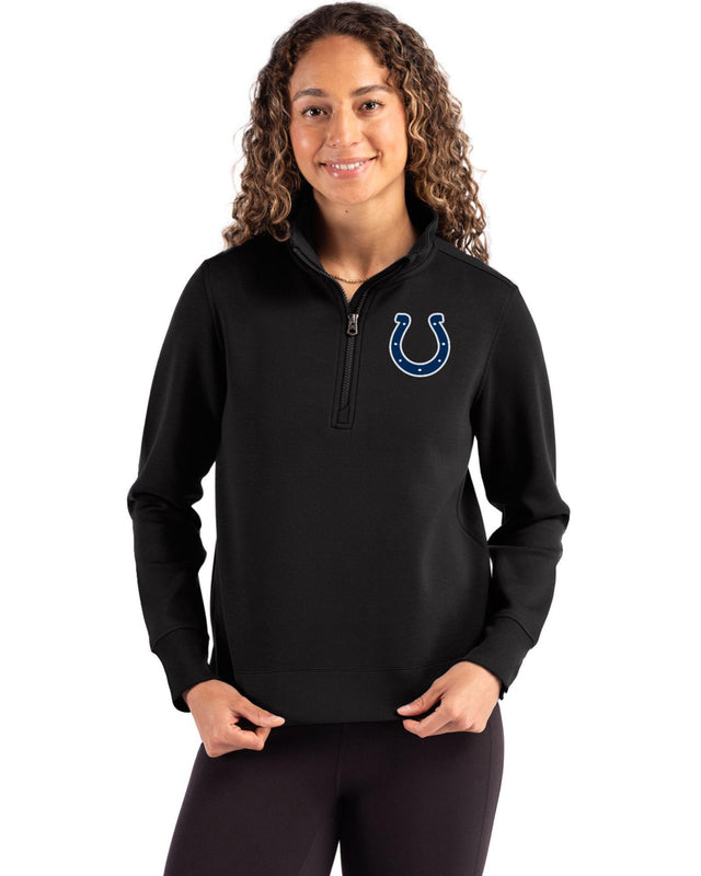 Colts Cutter & Buck Women's Roam Eco Quarter Zip Pullover