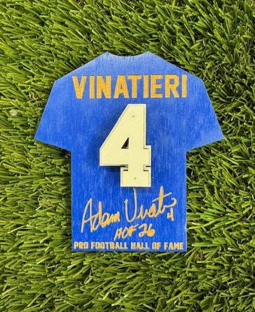 Adam Vinatieri Colts Wood Jersey Jumbo Magnet