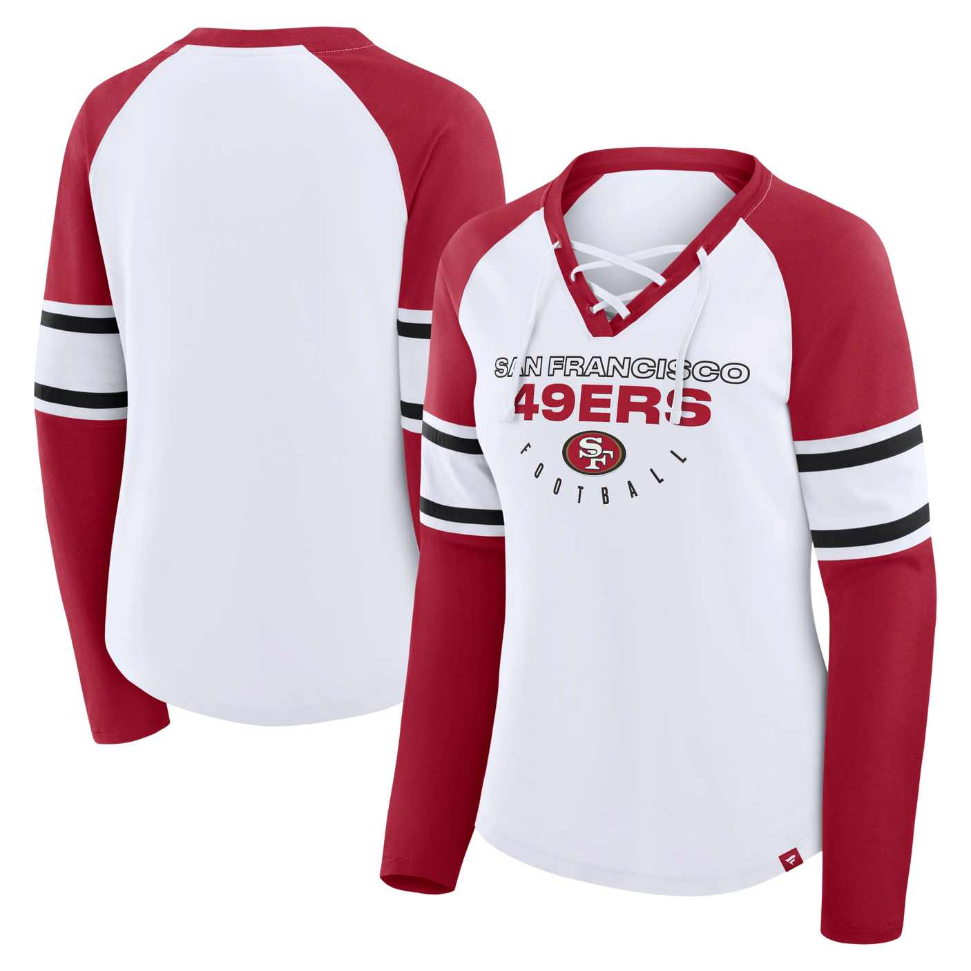 49ers 2025 Women's Fanatics Blitz Package Long Sleeve Fashion Top