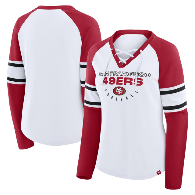49ers 2025 Women's Fanatics Blitz Package Long Sleeve Fashion Top