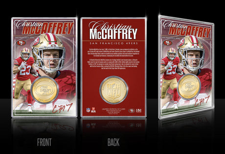 49ers Christian McCaffrey Bronze Coin Card