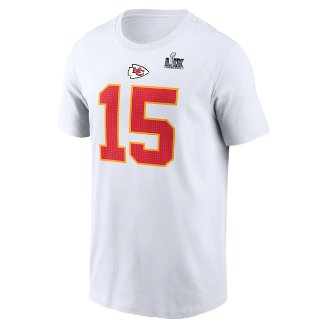 Chiefs Patrick Mahomes Super Bowl LIX (59) Name and Number T-Shirt