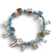 Panthers Motif Beaded Bracelet