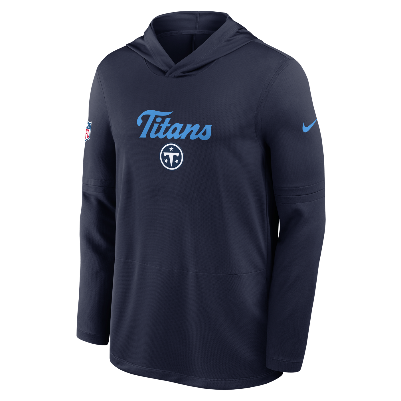 Titans 2026 Nike Men's Rivalries Collection Sideline Dri-FIT Long-Sleeve Hooded Top