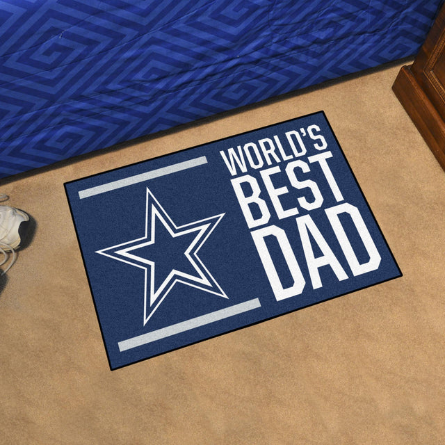 Cowboys World's Best Dad Starter Mat