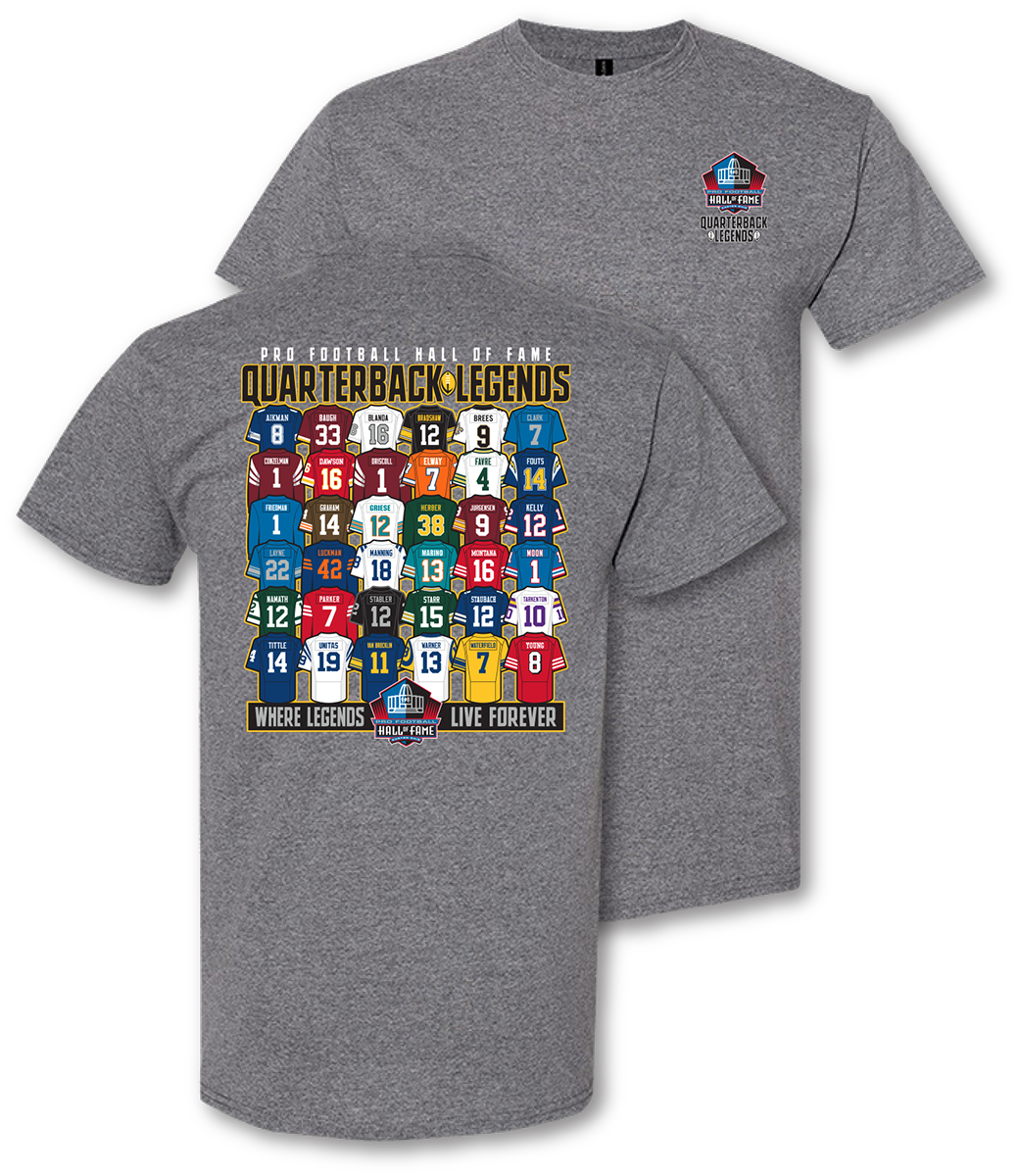 Hall Of Fame Class of 2026 Quarterback Legends T-Shirt