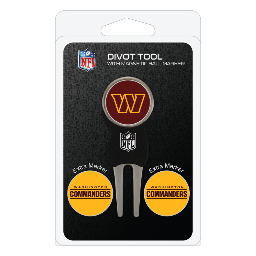 Commanders Divot Tool & Ball Markers Set