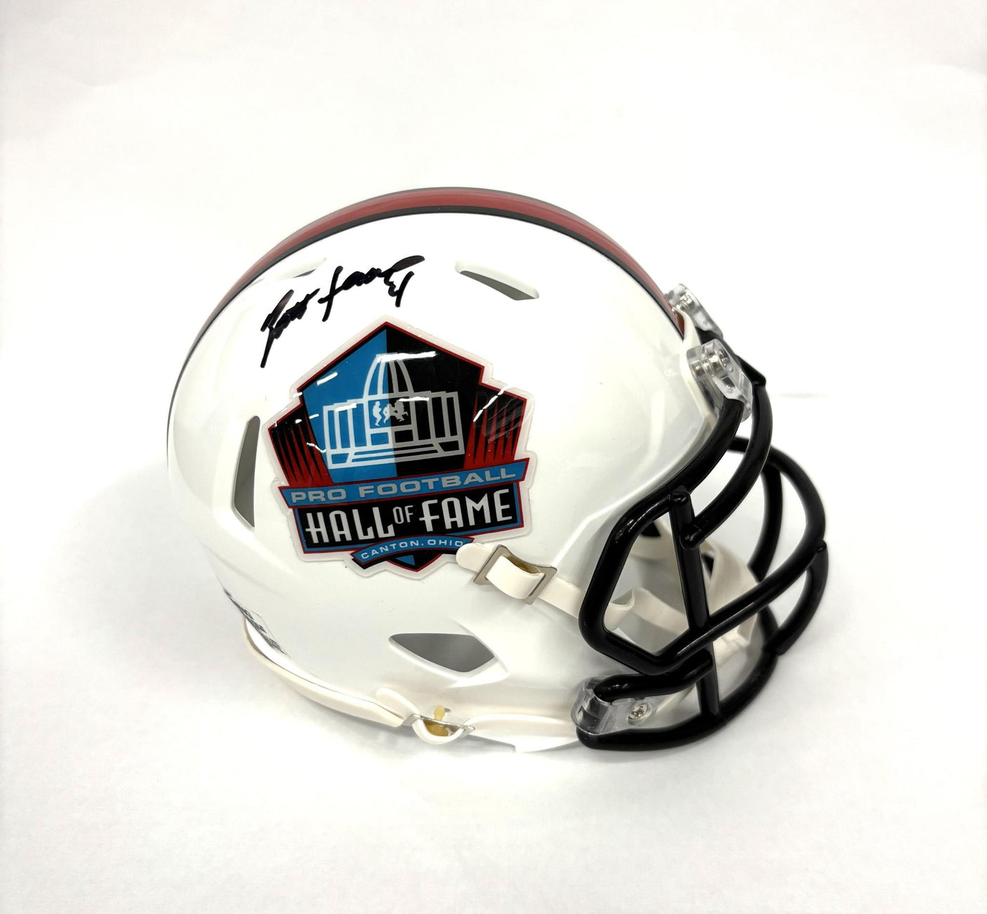 Brett Favre Autographed Hall Of Fame Mini Helmet