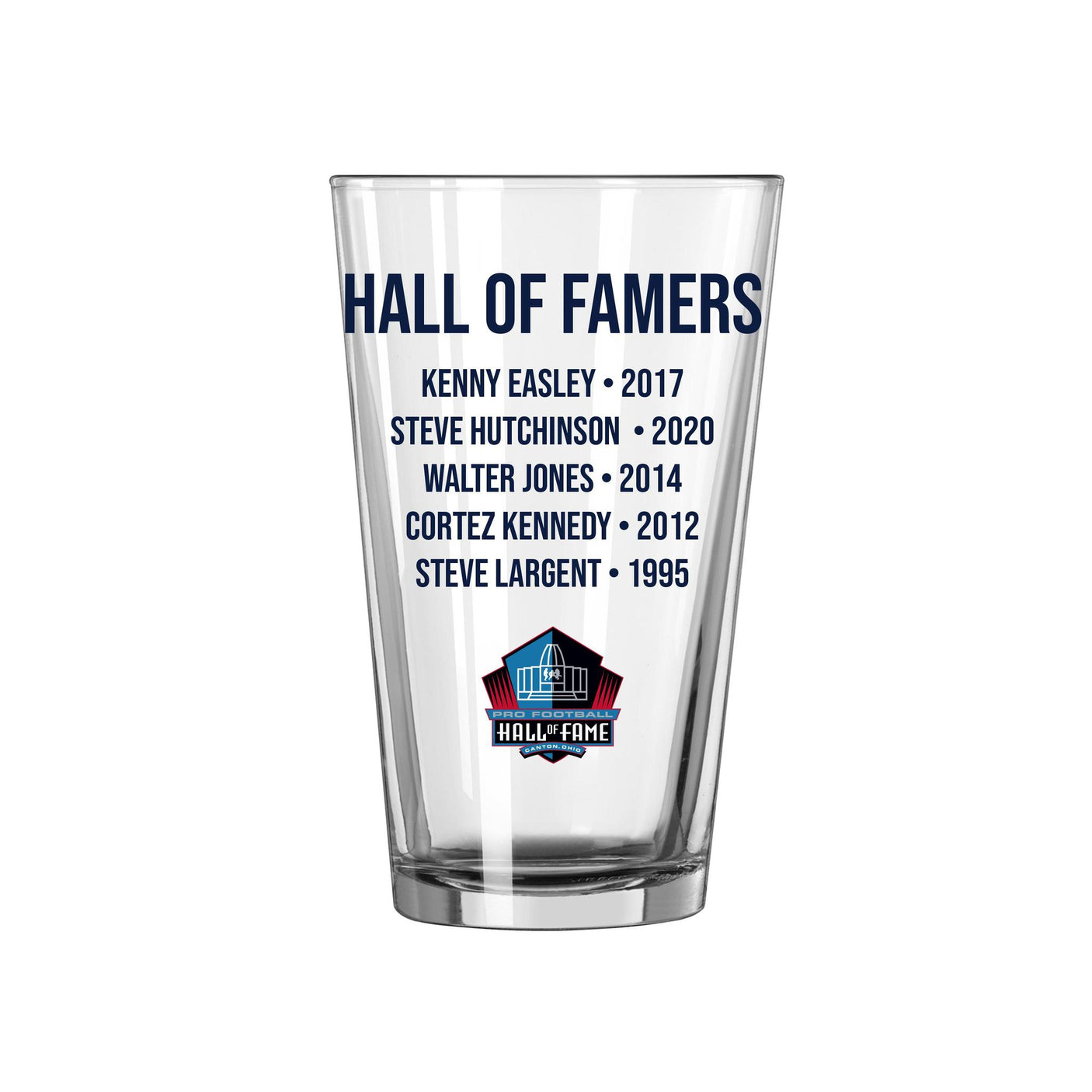 Seahawks Hall of Famer Pint Glass