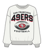 49ers 2025 '47 Brand Women's Arch Cloud Oversized Crewneck