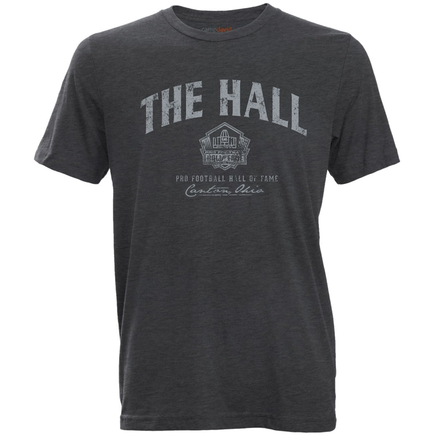 t shirts camp david Hall of Fame Camp David The Hall Cruiser T-Shirt- Charcoal – Pro Football  Hall of Fame