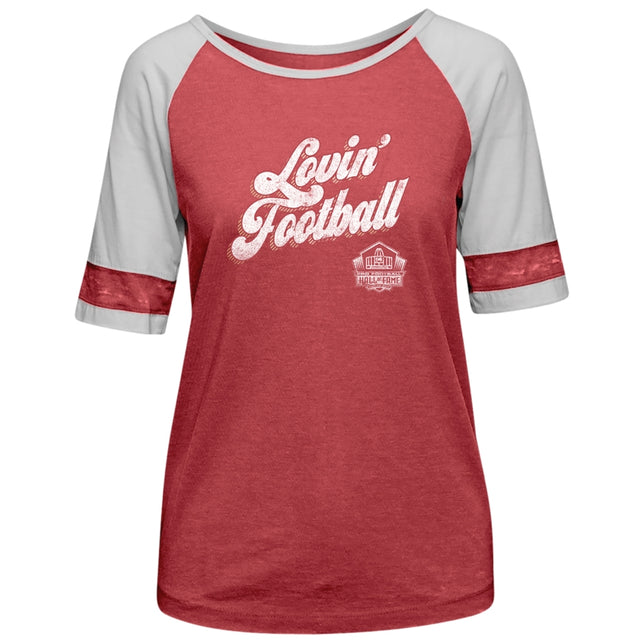 Hall of Fame Camp David Women's Lovin' Football Sugar T-Shirt