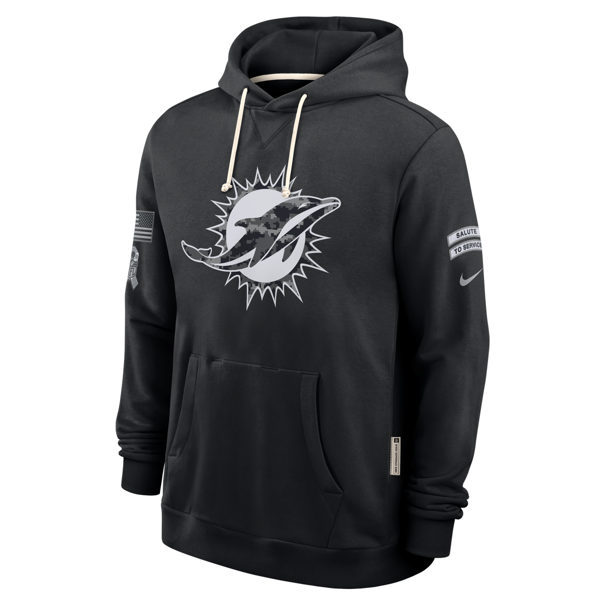 Dolphins 2026 Nike Men's Salute to Service Hoodie Pro Football Hall of Fame