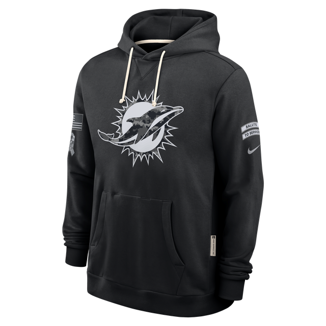 Dolphins 2026 Nike Men's Salute to Service Hoodie Pro Football Hall of Fame