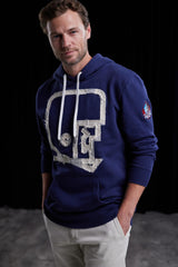 Pro Football Hall of Fame X Haggar - Dark Blue Graphic Helmet Pullover Sweatshirt