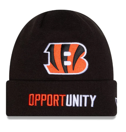 Bengals 2025 New Era Men's Inspire Change Black Knit
