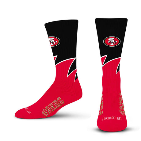 49ers 2025 Black Wave Sock
