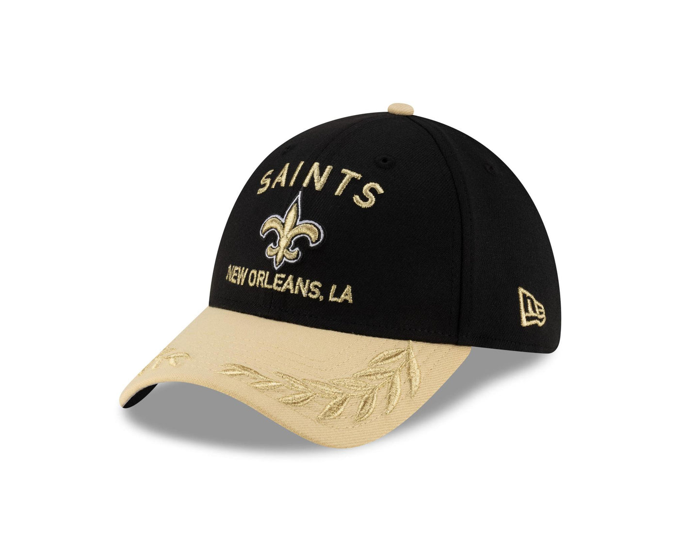 Saints 2025 New Era Men's 39THIRTY Draft Hat