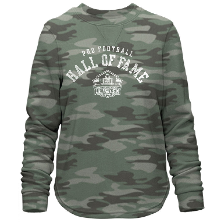 Hall of Fame Women's Camo Comfy Crew