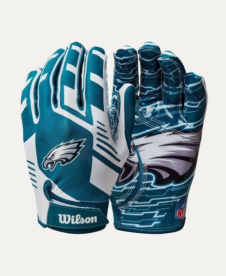 Eagles 2025 Wilson Adult NFL Stretch Fit Receivers Gloves