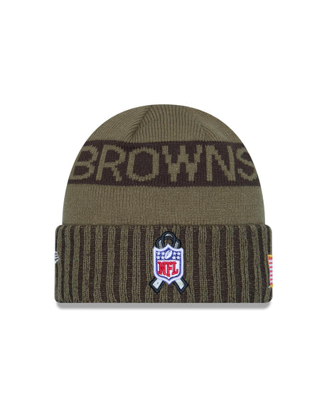 Browns 2025 Men's New Era Salute to Service Knit