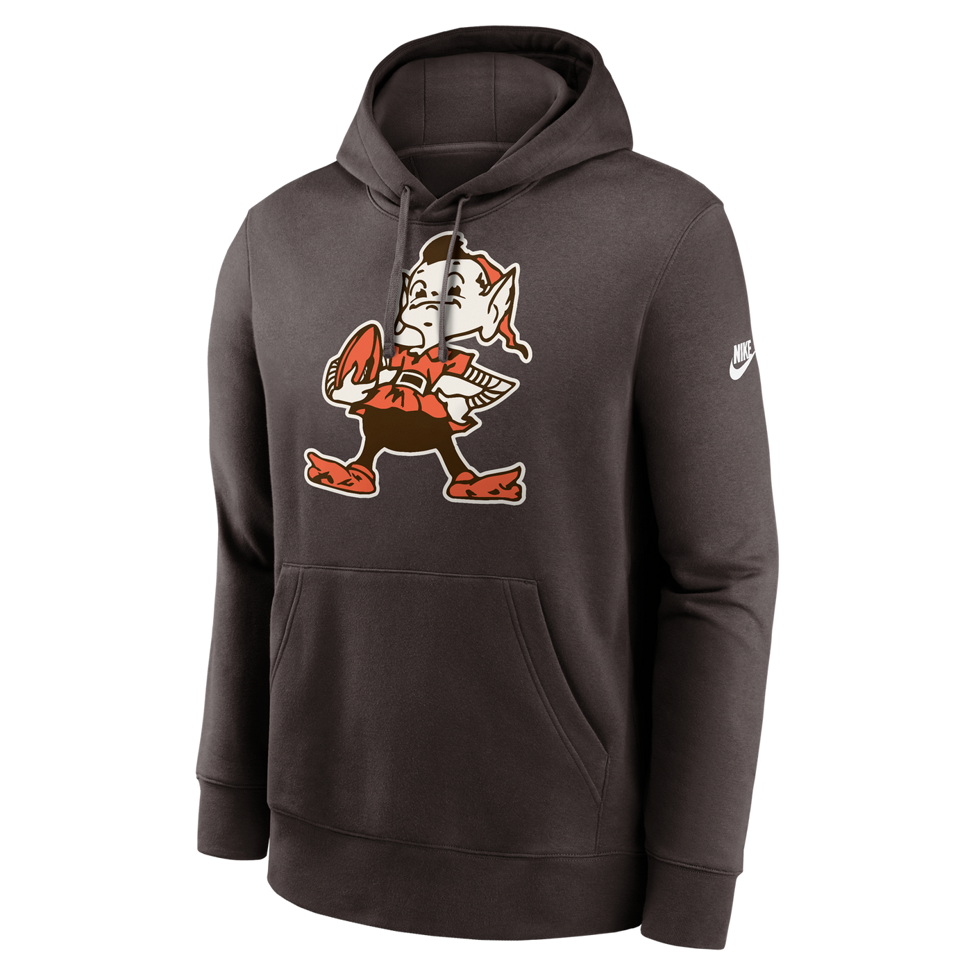 Browns 2024 Nike Men's Rewind Club Logo Sweatshirt