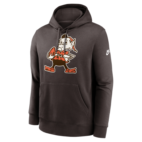 Browns 2024 Nike Men's Rewind Club Logo Sweatshirt