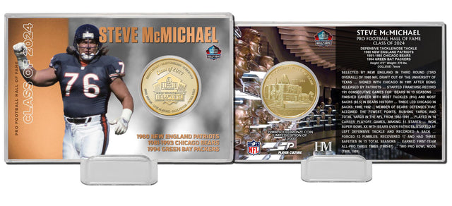 Steve McMichael Class of 2024 Bronze Coin Card- DS