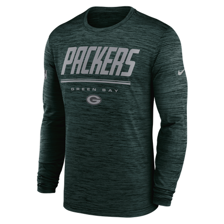 Packers 2026 Nike Men's Team Issue Velocity Long Sleeve T-Shirt Pro Football Hall of Fame