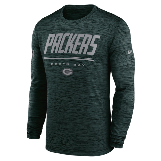 Packers 2026 Nike Men's Team Issue Velocity Long Sleeve T-Shirt Pro Football Hall of Fame