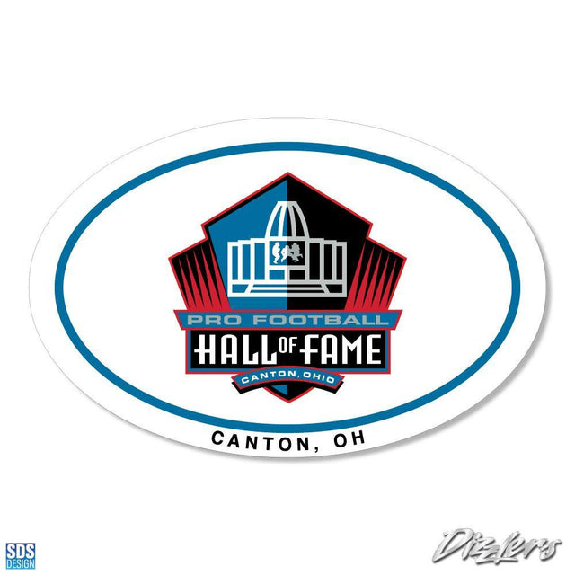 Pro Football Hall of Fame 2" Euro Logo Dizzlers Sticker