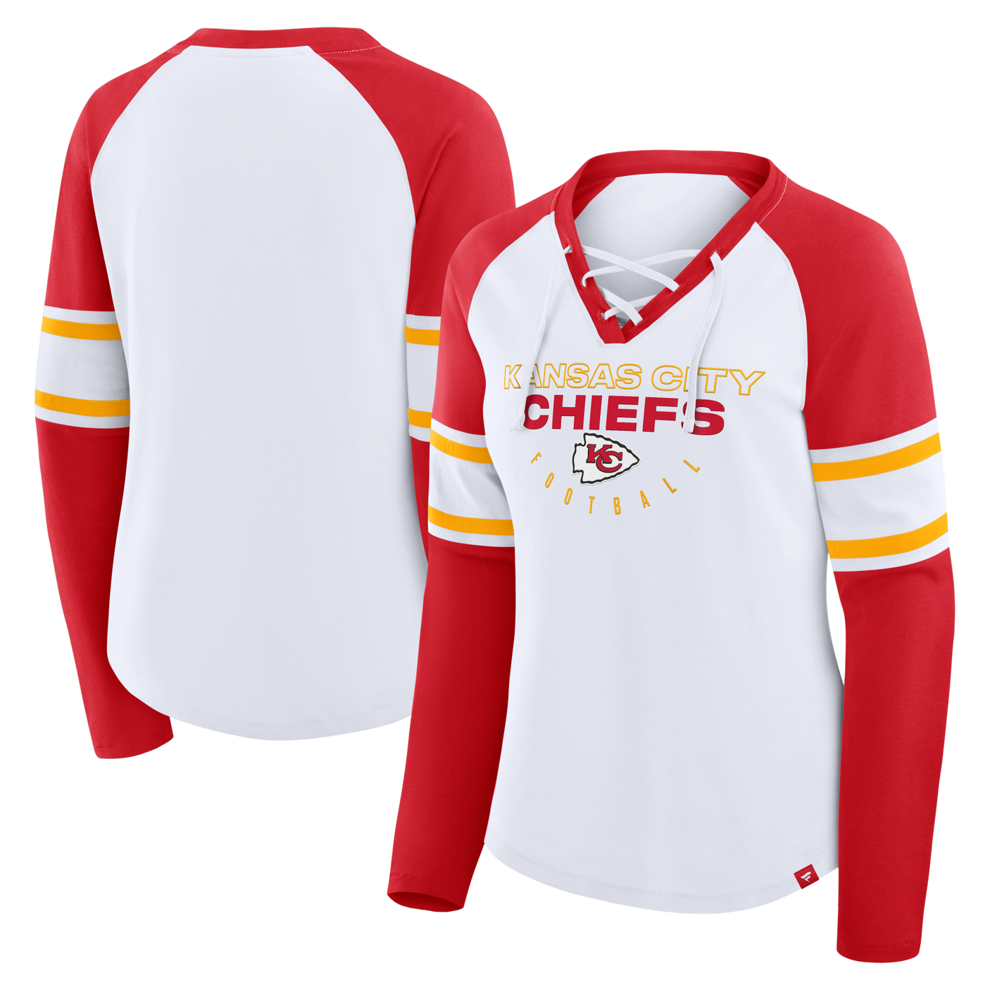 Chiefs 2025 Women's Fanatics Blitz Package Long Sleeve Fashion Top