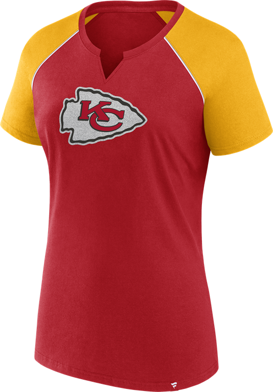 Chiefs Women's Glittered Short Sleeve T-Shirt