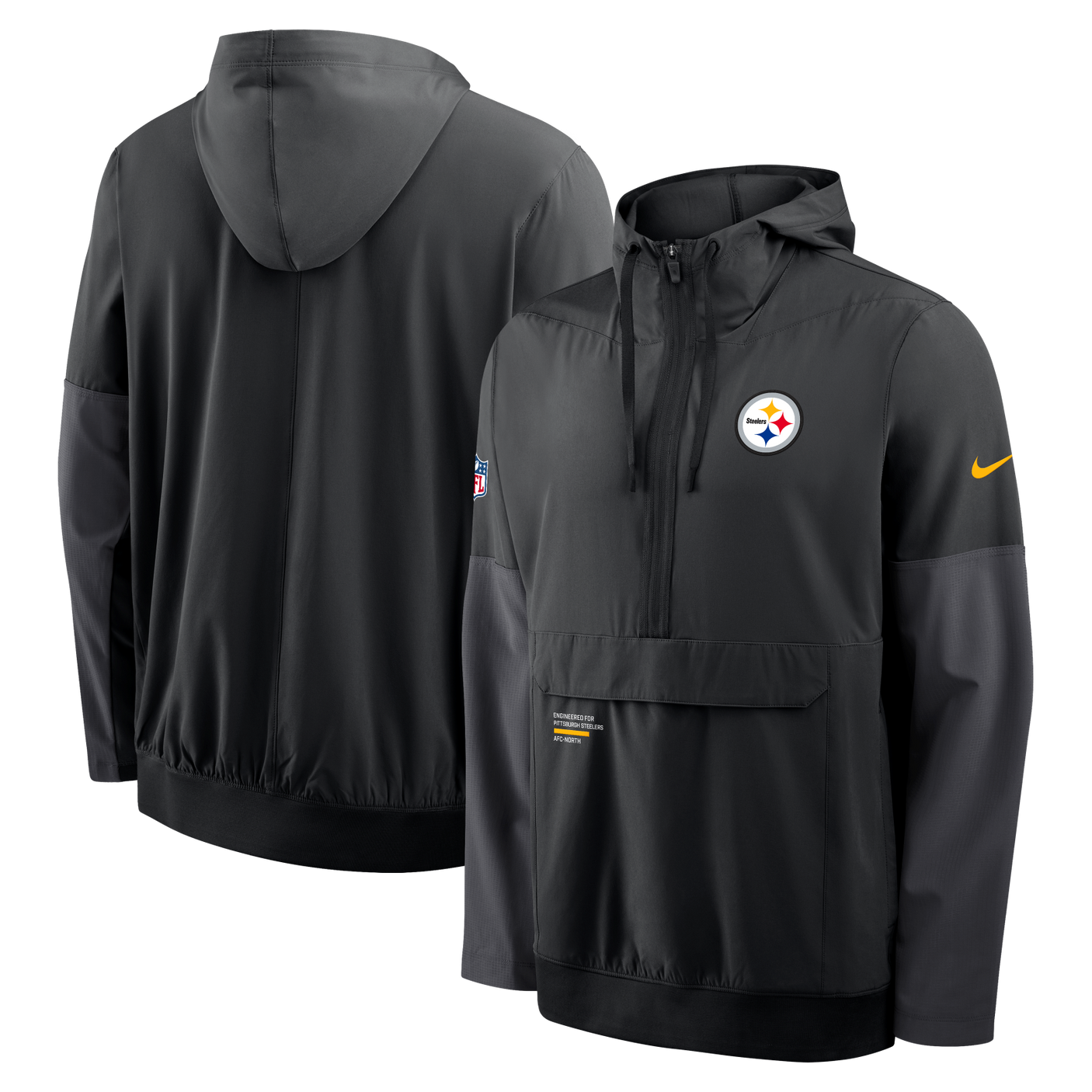 Steelers 2025 Nike Men's Anorak Long Sleeve Jacket