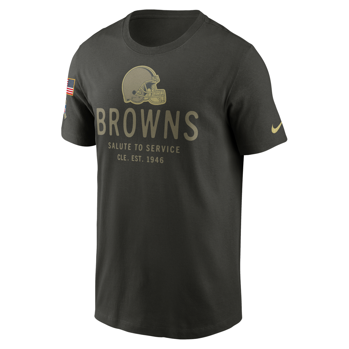 Browns 2025 Nike Men's Salute to Service T-Shirt