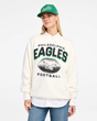 Eagles 2025 '47 Brand Women's Arch Cloud Oversized Crewneck