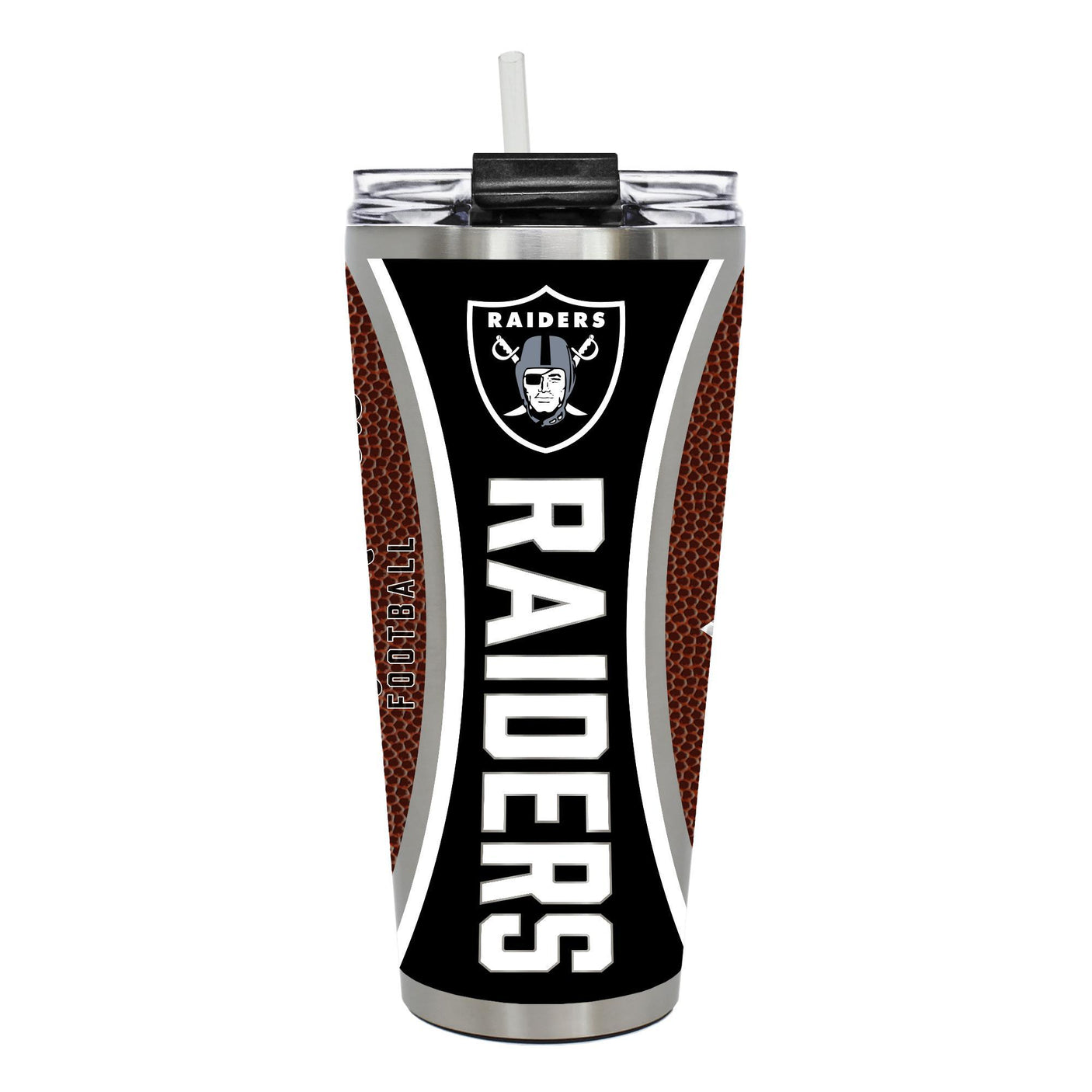 Raiders Big Slim Gameball 32oz Tumbler