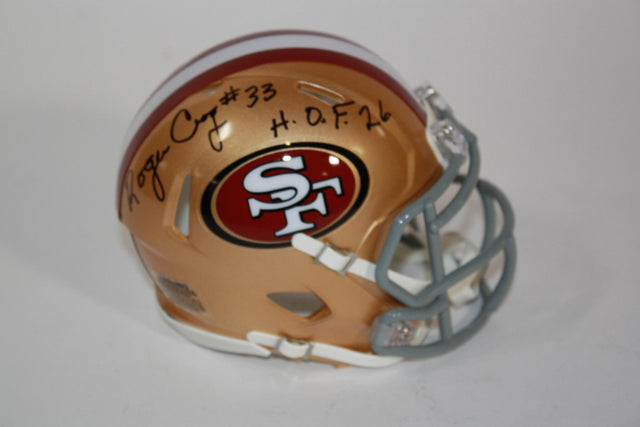 Roger Craig Autographed 49ers Mini Helmet with HOF Inscription