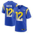 Rams Puka Nacua #12 Nike Men's Blue Game Jersey
