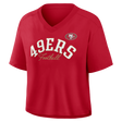 49ers 2026 Fanatics Women's Oversized High Hip Fashion Top