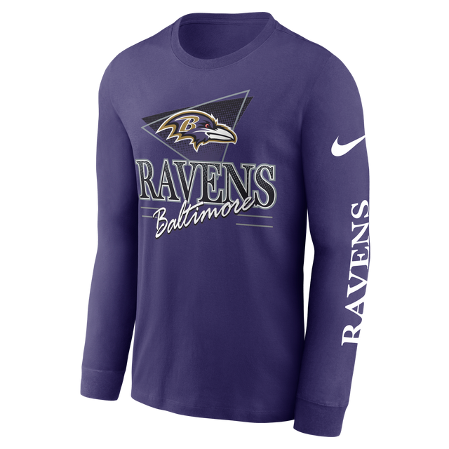 Ravens 2025 Nike Men's Rewind Long Sleeve T-Shirt