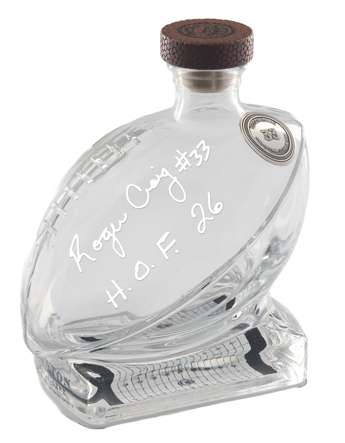 Roger Craig Class of 2026 Canton Distillery Football Decanter