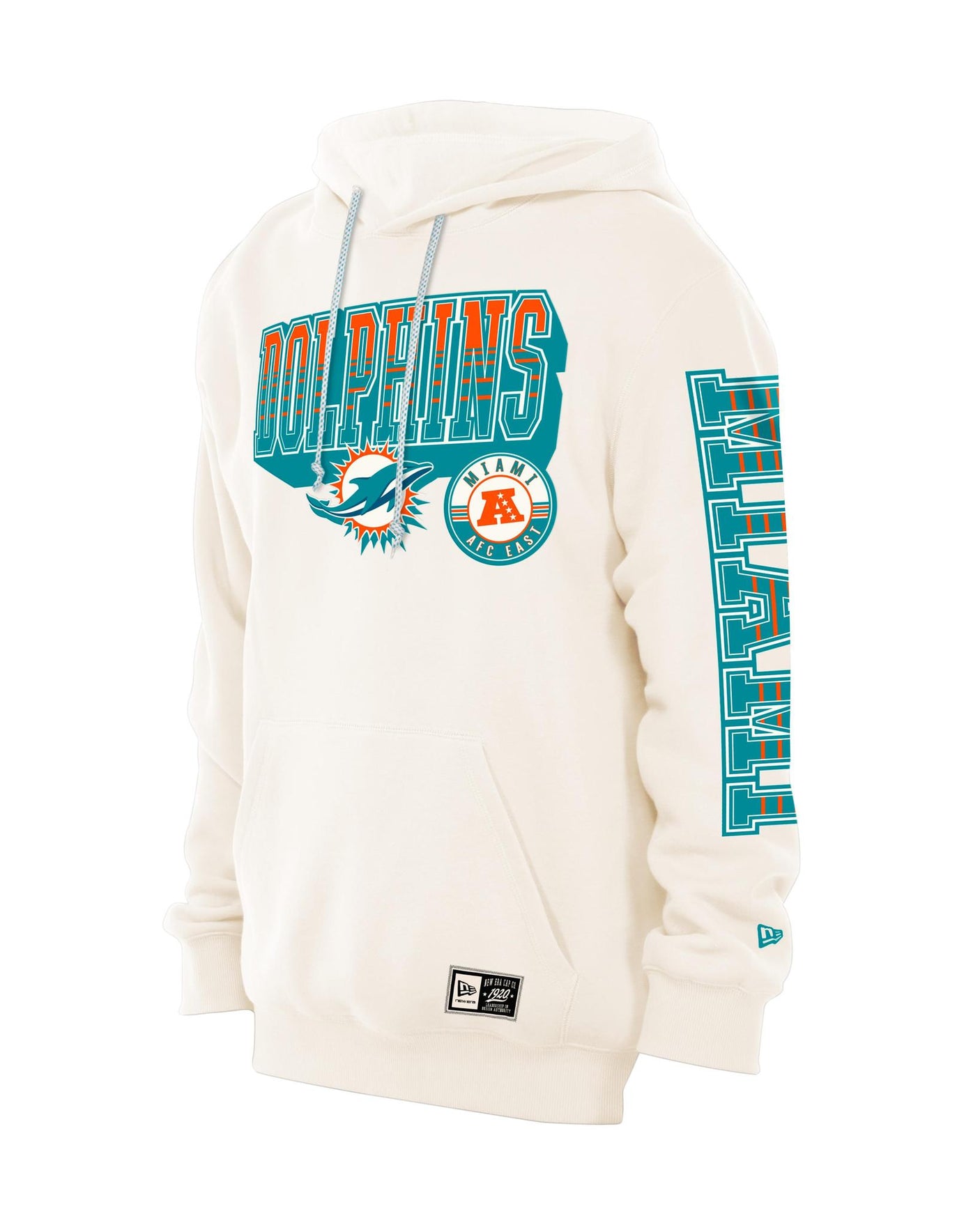 Dolphins 2026 New Era Men's Dune Dust Hooded Sweatshirt