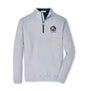 Hall of Fame Peter Millar Men's Navy/White Perth Sugar Stripe Performance 1/4 Zip