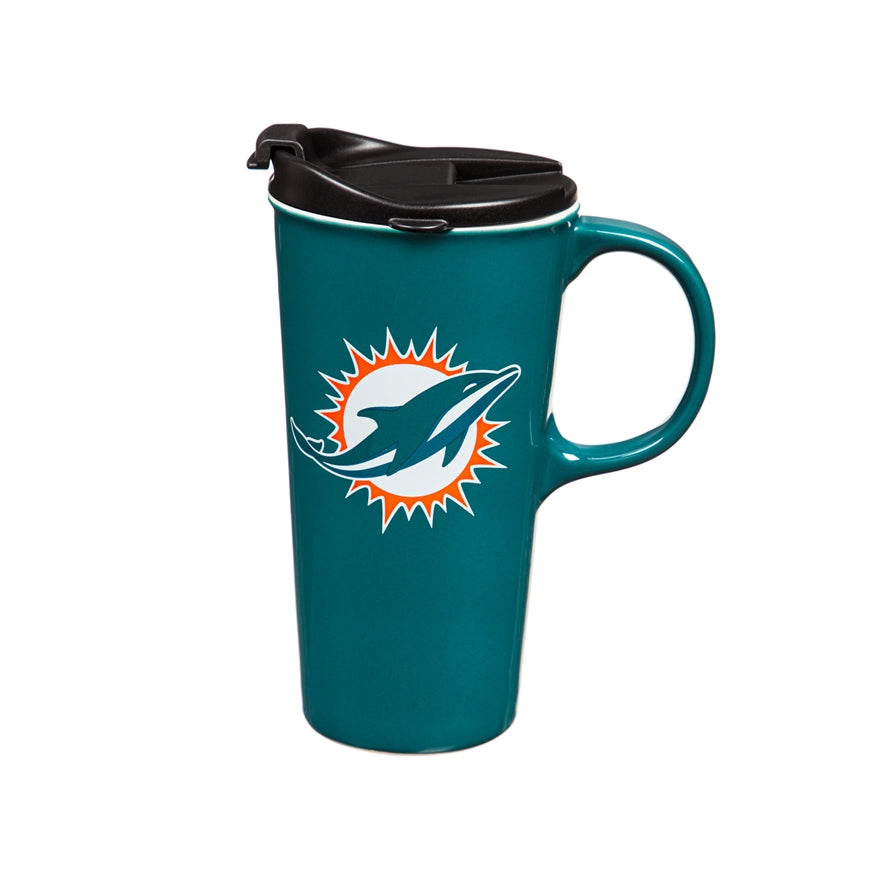 Dolphins 17oz Boxed Travel Latte Mug