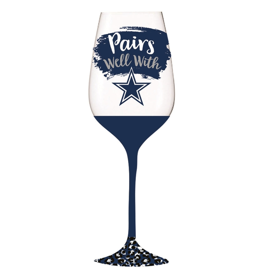 Cowboys 17oz Boxed Stemware