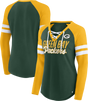 Packers Women's Lace-Up Long Sleeve Tee