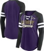 Ravens Women's Lace-Up Long Sleeve Tee