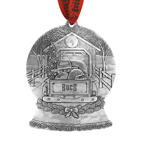 Buccaneers Tailgate Truck Snow Globe Ornament Pro Football Hall of Fame