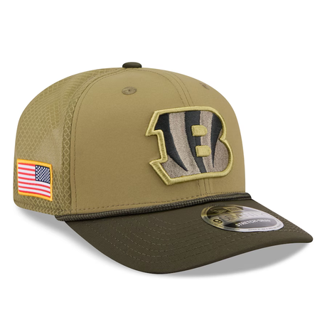 Bengals 2025 New Era Men's 9SEVENTY Salute to Service Hat